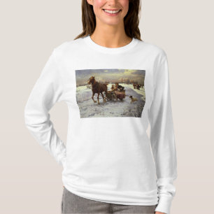 Liebhaber in einem Pferdeschlitten T-Shirt