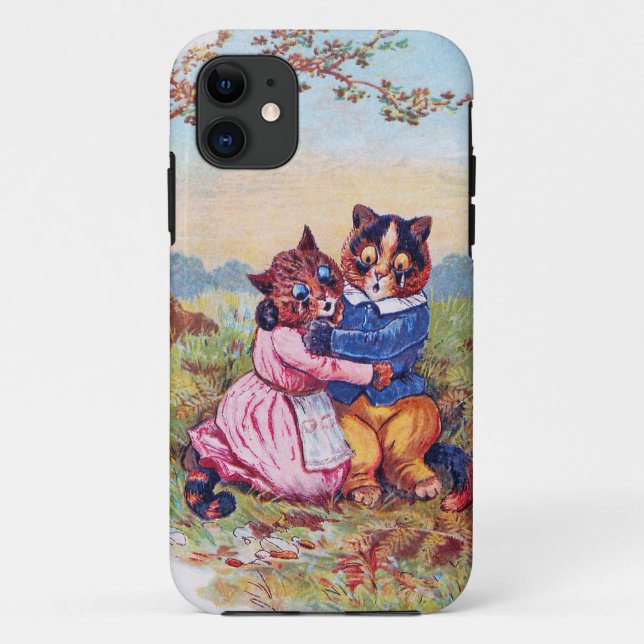 Liebhaber Katze (starke Emotion), Louis Wain Case-Mate iPhone Hülle (Rückseite)