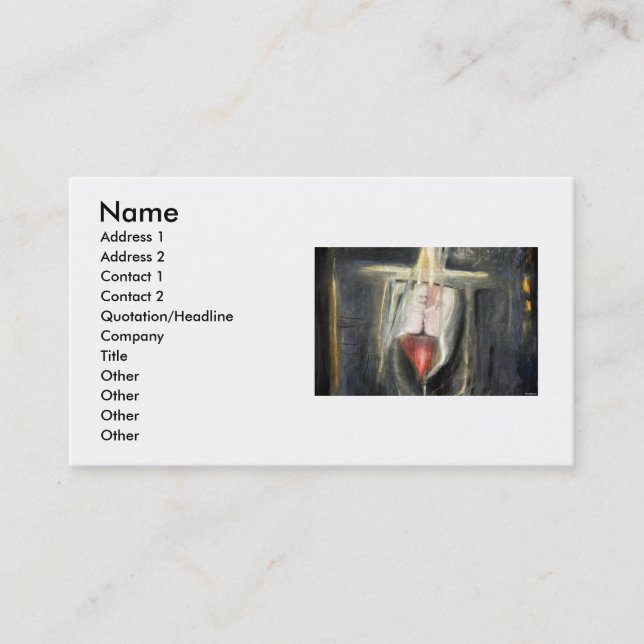 Liebhaber Kiss2 Visitenkarte (Vorderseite)