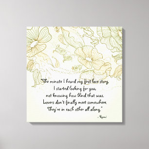 Liebhaber Leinwanddruck