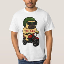 Liebhaber Motorrad Mops Biker Vintage Geburtstagsf