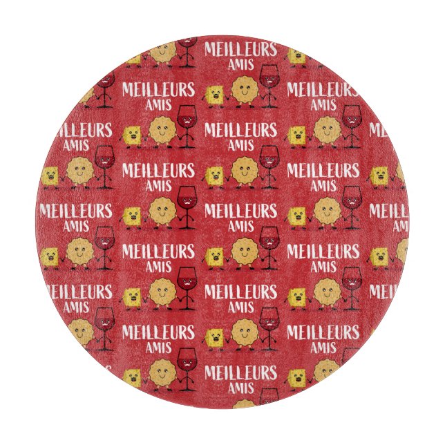 Liebhaber von französischem Käse Schneidebrett (Vorderseite)