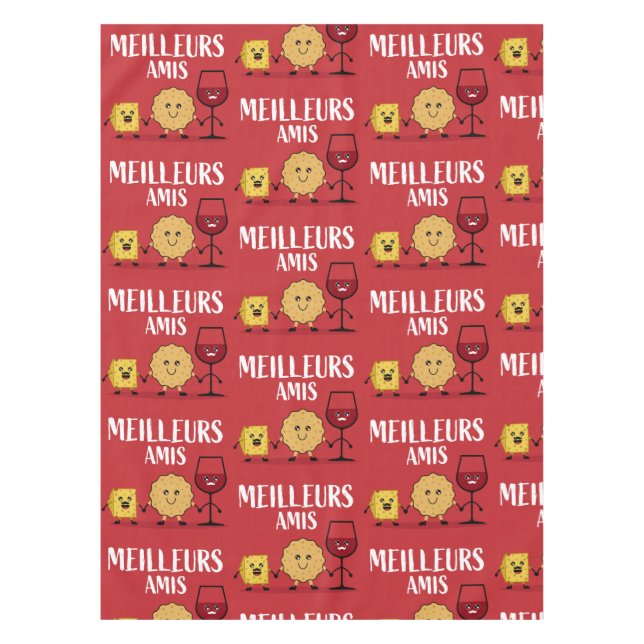 Liebhaber von französischem Käse Tischdecke (Vorderseite)