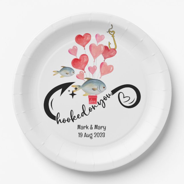 Liebhaber von Hochzeiten Pappteller (Vorderseite)