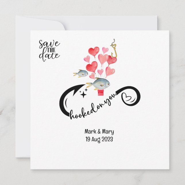 Liebhaber von Hochzeiten Save The Date (Vorderseite)