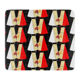 Liebhaber von Wein und Käse Schneidebrett