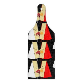 Liebhaber von Wein und Käse Schneidebrett
