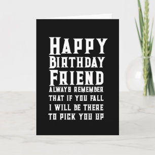 Liebhaber You Fall Funny Happy Birthday Friend Car Karte