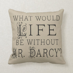 Liebhaber-Zitat-Kissen Herr-Darcy Jane Austen Kissen