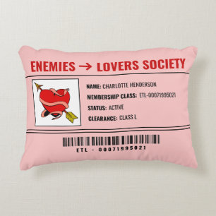 Liebhabers lustige Trope-Sprüche Rosa Custom Dekokissen