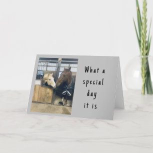 "LIEBING HORSES" GLÜCKLICHE BIRTHDAKARTE KARTE