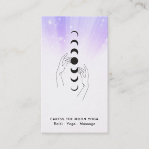 *~* Liebkosung die Mond-Phasen + Hände himmlisch Visitenkarte