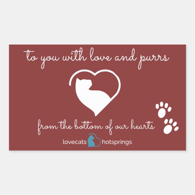 Liebkottenaufkleber Rechteckiger Aufkleber (Vorderseite)