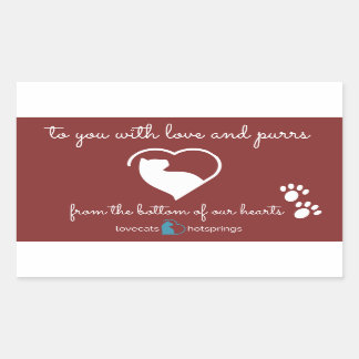 Liebkottenaufkleber Rechteckiger Aufkleber