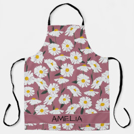 Lieblich datiert personalisierter Name auf rosa Schürze