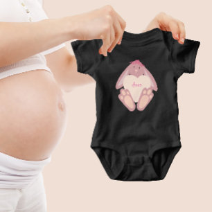 Lieblich Girl Bunny Pink pink mit Herz Baby Strampler