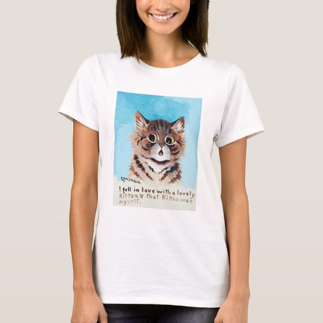 Lieblich Kitten, Louis Wain T-Shirt (Vorderseite)