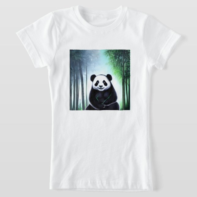 Lieblich, kuddelig Panda Bärenkuppe T-Shirt (Ablage )