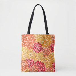 Lieblich Orange und Red Dahlia Floral