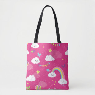 Lieblich Pink Rainbow Sky wiederholt Muster. Ein S