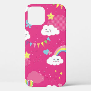 Lieblich Pink Rainbow Sky wiederholt Muster. Ein S Case-Mate iPhone Hülle