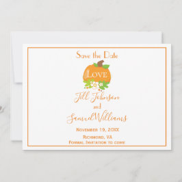 Lieblich Pumpkin Save The Date
