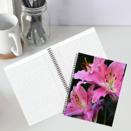 Lieblich rosa Lily bluboms floral Notizbuch