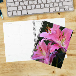 Lieblich rosa Lily bluboms floral Planer