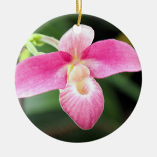 Lieblich rosa Orchid Keramik Ornament