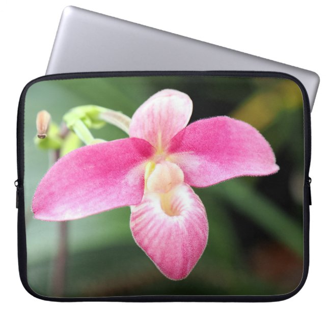 Lieblich rosa Orchid Laptopschutzhülle (Vorderseite)