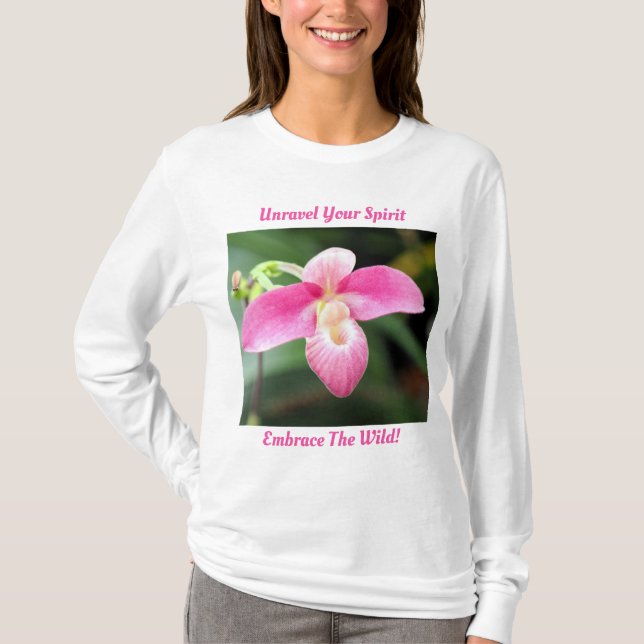 Lieblich rosa Orchid T-Shirt (Vorderseite)