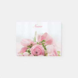 Lieblich rosa Roses Post-it Klebezettel