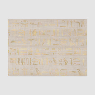 Liebliche ägyptische Hieroglyphen Seidenpapier