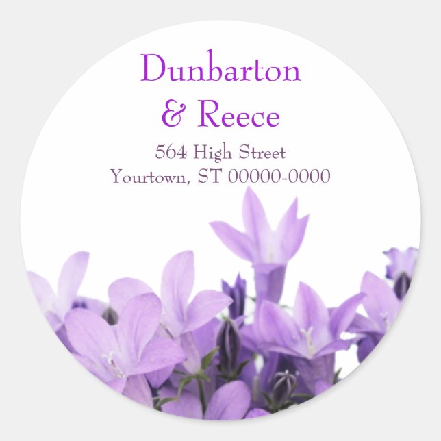 Liebliche Aufkleber für Violets (Vorderseite)