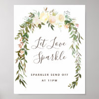 Liebliche Blumenhochzeit Lassend Liebe Sparkle Sig
