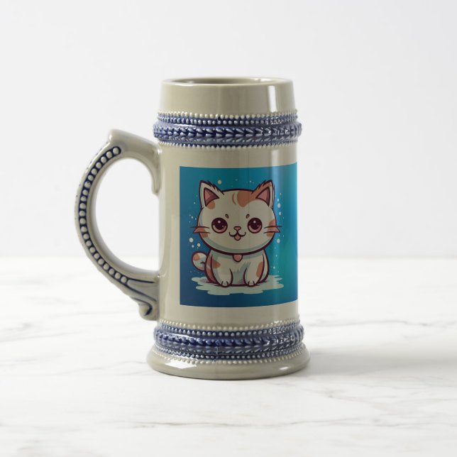 Liebliche Cat Kawaii Style Clipart-47758 Bierglas (Links)