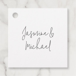 Liebliche Chic Calligraphy Couple Names Geschenkanhänger