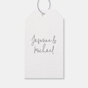 Liebliche Chic Calligraphy Couple Names Geschenkanhänger