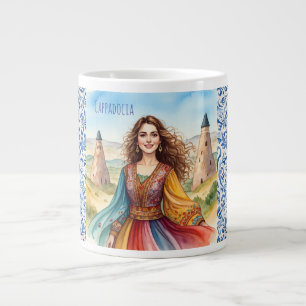 Liebliche Dame in Kappadokien, Türkei, Türkei Jumbo-Tasse
