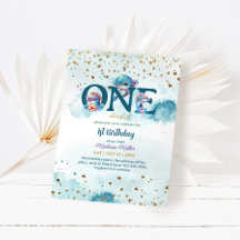 Liebliche Dolphin Niedlich Baby Girl Einladung zum