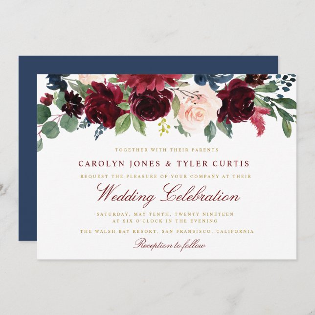 Liebliche Einladung zur Bordeaux-Marine (Vorne/Hinten)