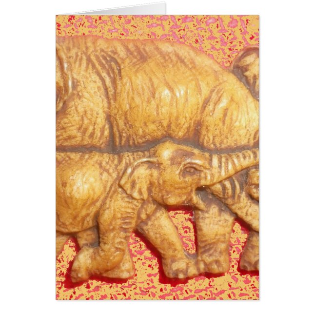 Liebliche Elefantenfamilie - individuelles Produkt (Vorne)