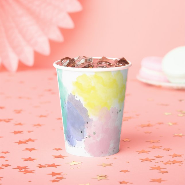 Liebliche Farben mit einer sanften Note   Pappbecher (Insitu)