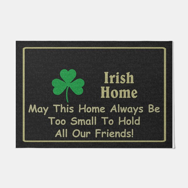 Liebliche Freundschaft Doormat, Niedlich Schwarz Fußmatte (Vorderseite)