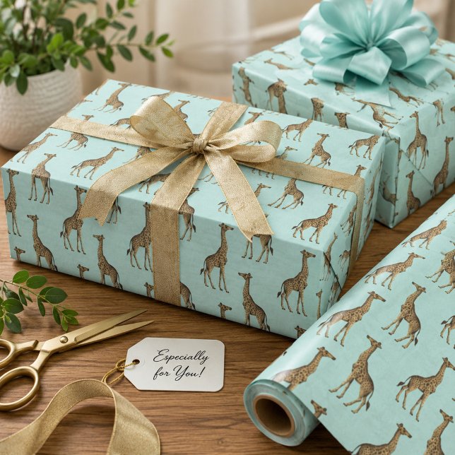 Liebliche Giraffen Geschenkpapier Set (Von Creator hochgeladen)