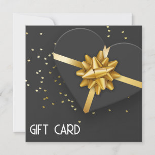 Liebliche Gold Bow Black Heart Geschenkboxen Gesch
