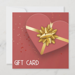 Liebliche Gold Bow Red Heart Geschenkboxen Gift Ca