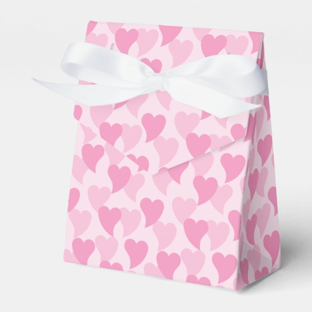 Liebliche Herzen Nahtloses Muster Geschenkschachtel (Vorderseite)