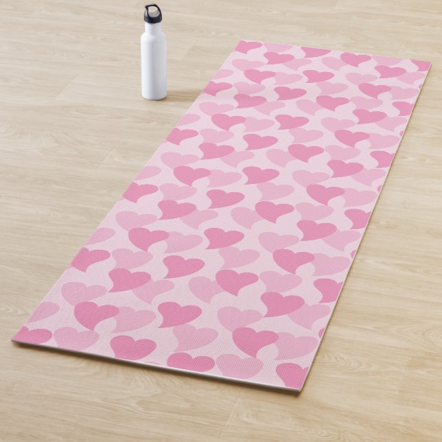 Liebliche Herzen Nahtloses Muster Yogamatte (Beispiel)