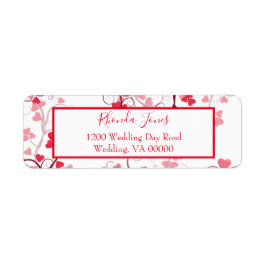 Liebliche Herzen rot-weiß